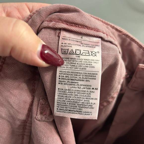 NWT old navy High-Waisted Straight Canvas Workwear Pants carpenter cargo - Picture 5 of 8